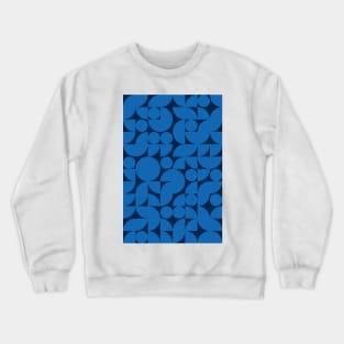 Men Bluish Geometric Pattern - Shapes #3 Crewneck Sweatshirt